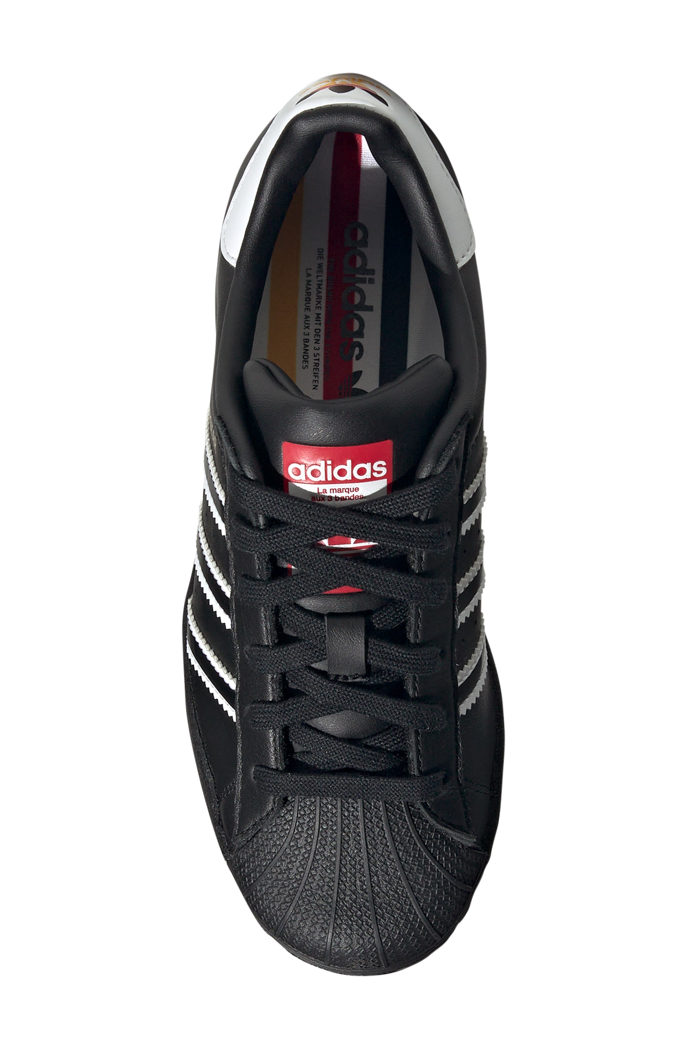 adidas Kids' Superstar Low Top Sneaker, Alternate, color, Core Black