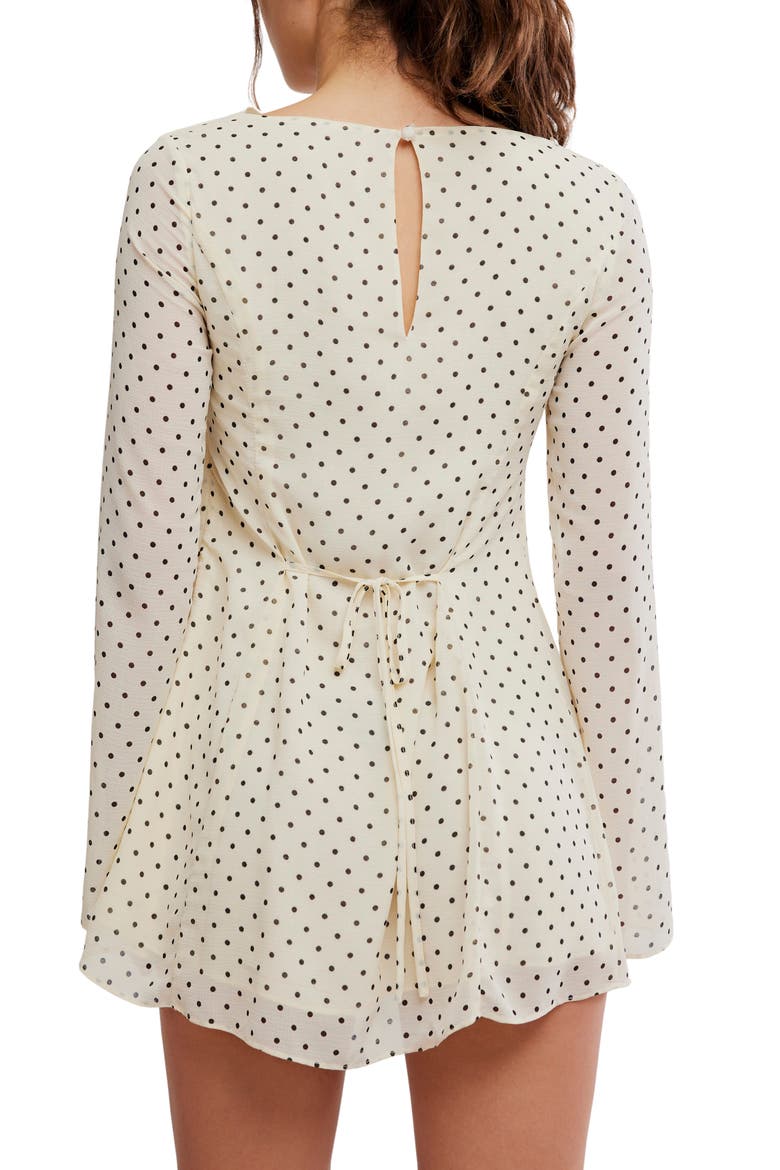 Jolie Printed Minidress, Alternate, color, DOT MIX 2 COMBO