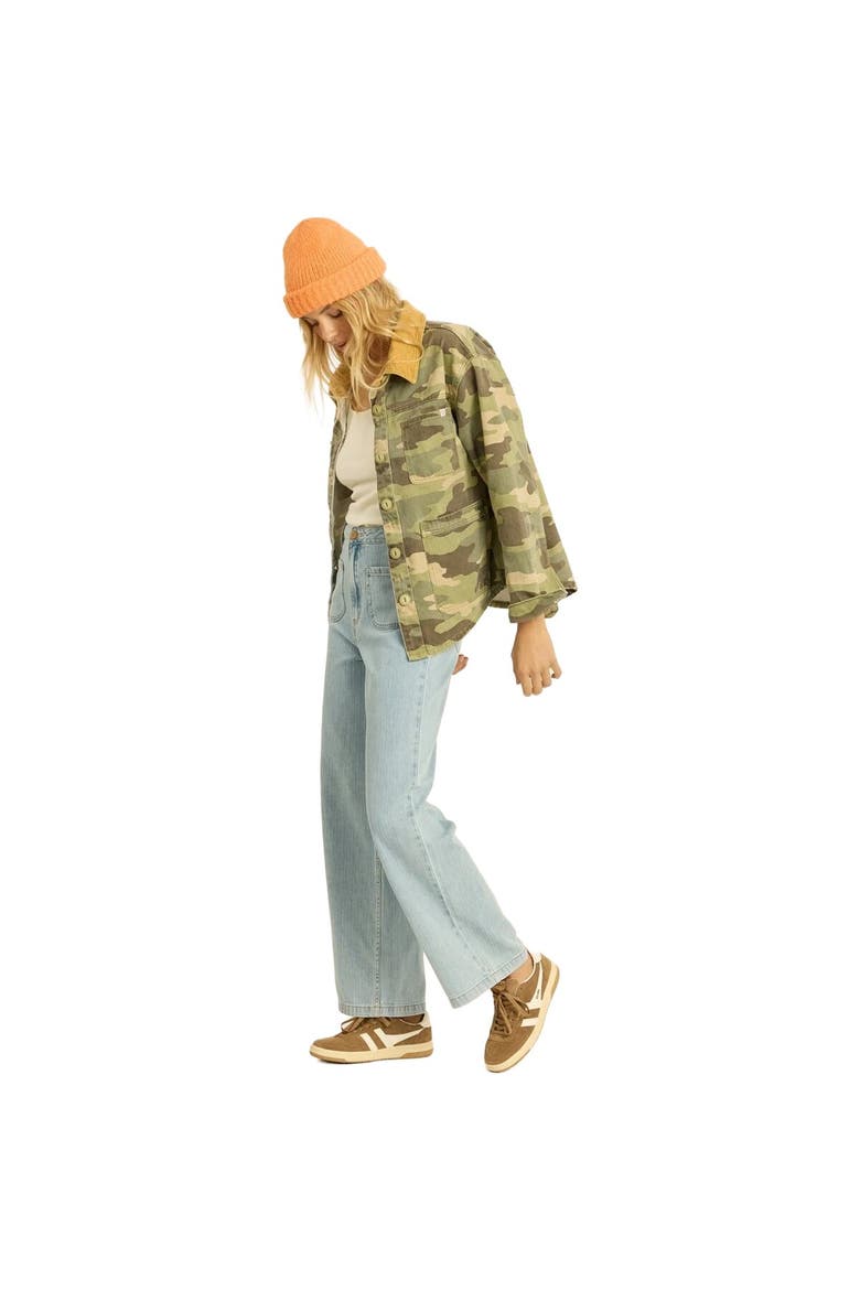 Kickin It Denim Jacket - Women's, Alternate, color, Army