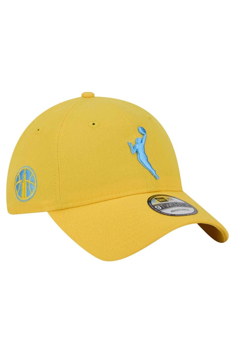 Men's New Era Yellow Chicago Sky 9TWENTY Adjustable Hat, Main, color, Yellow