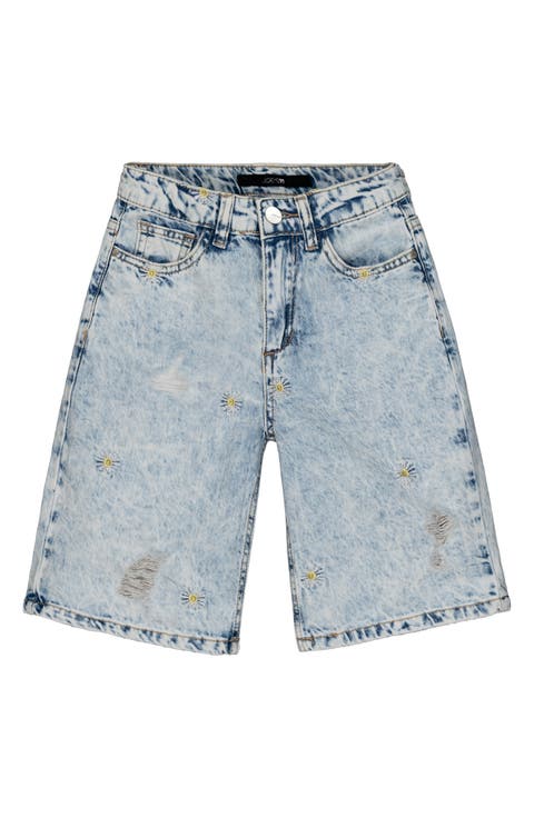 Kids' Jessie Loose Fit Embroidered Bermuda Shorts (Big Kid)