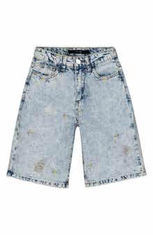 Joe's Jeans Kids' Jessie Loose Fit Embroidered Bermuda Shorts