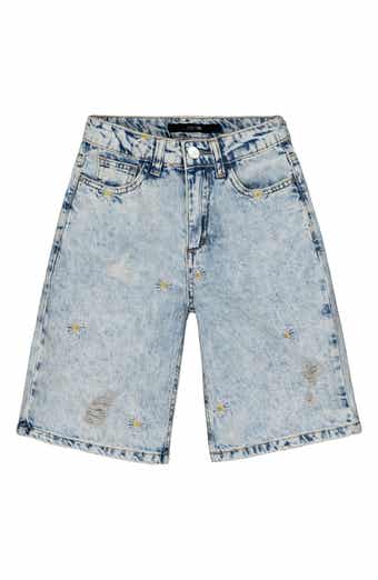 Joe's Jeans Kids' Jessie Loose Fit Embroidered Bermuda Shorts
