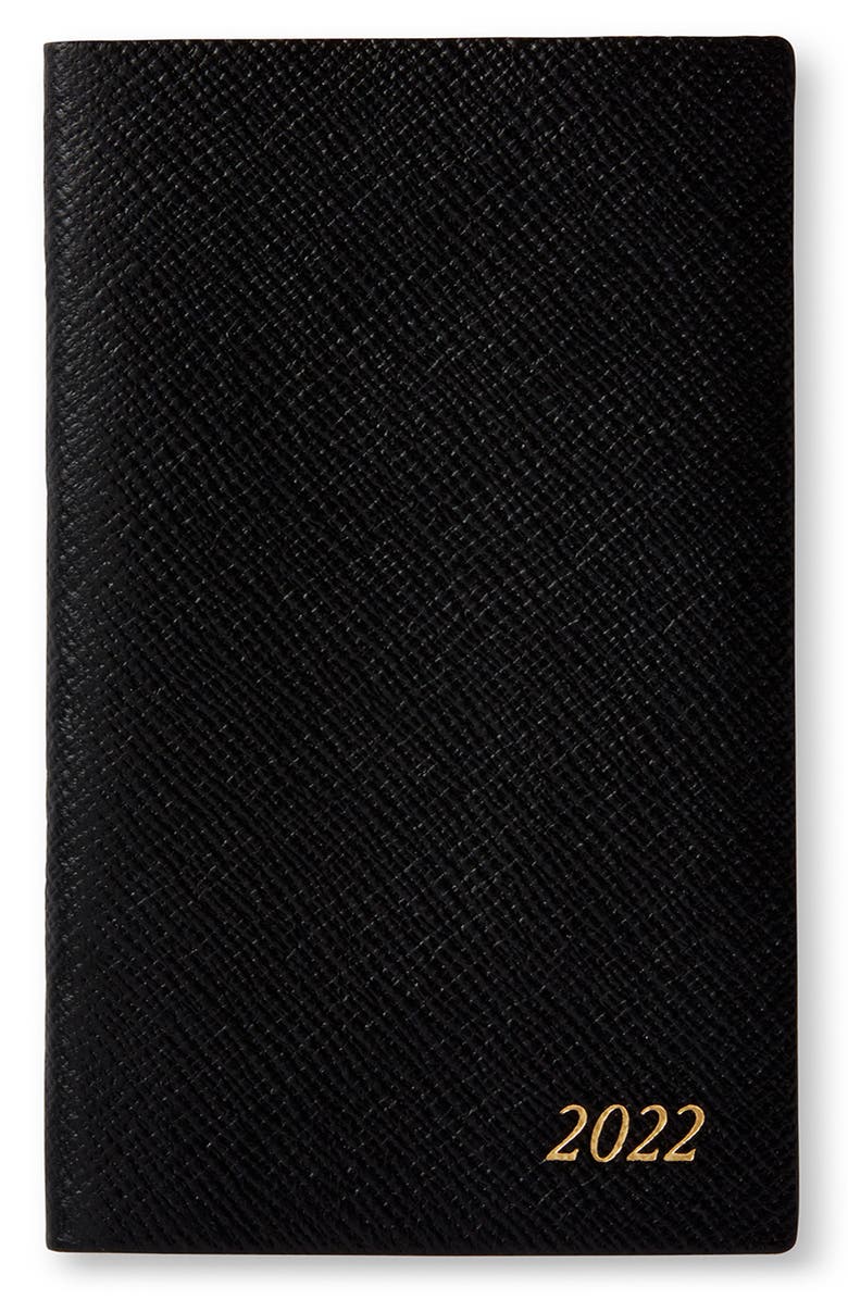 Smythson Smythoson Crossgrain Leather 2022 Diary, Main, color,