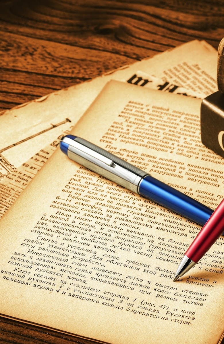 WAHL-EVERSHARP Skyline Blue SIlver Ballpoint Pen, Alternate, color, Blue Silver Trim