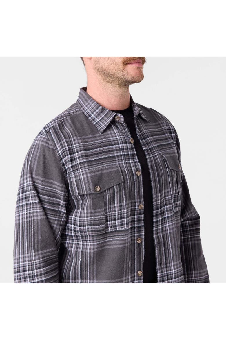 Noda Flannel Shirt, Alternate, color, Black