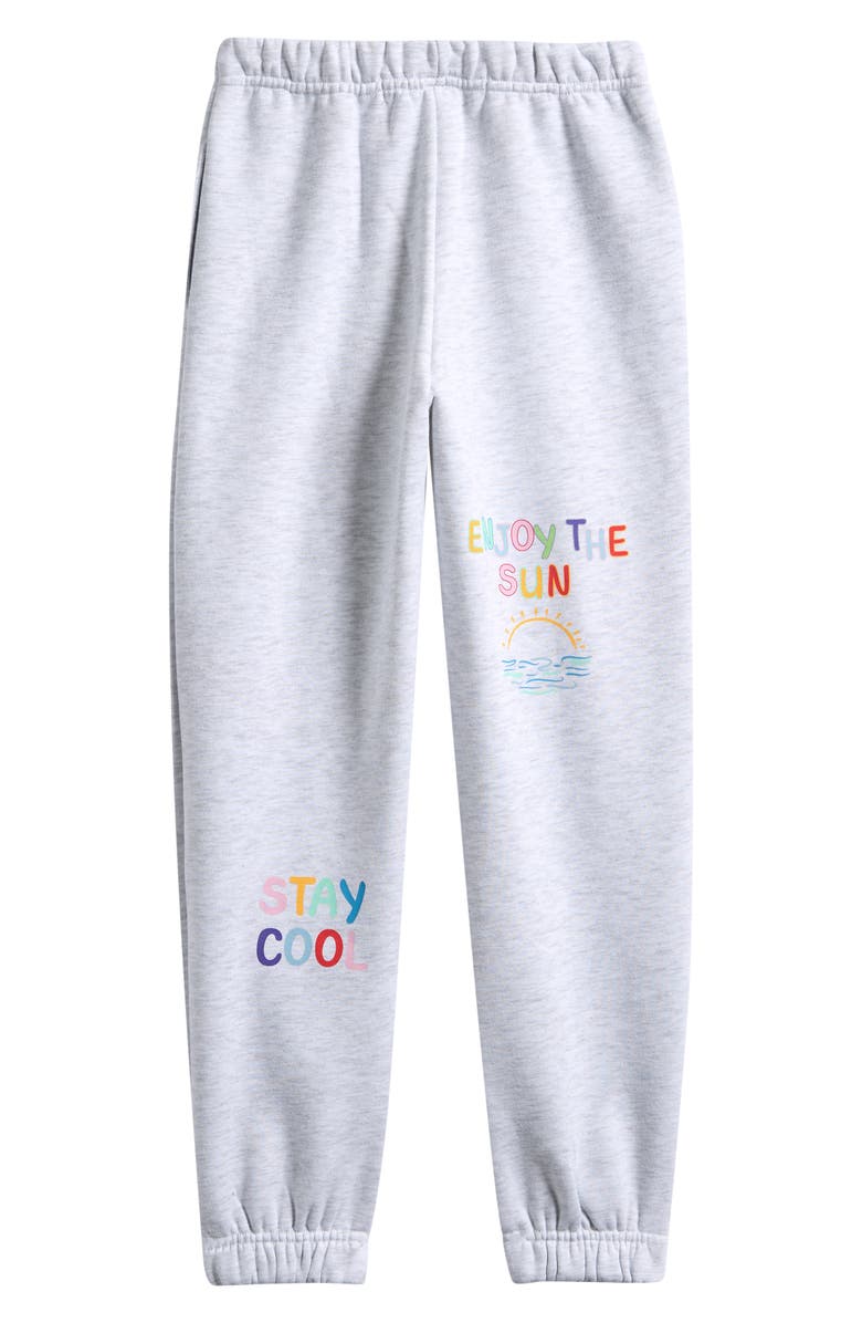 Vintage Havana Kids' Happy Place Burnout Joggers, Alternate, color, Ash Grey