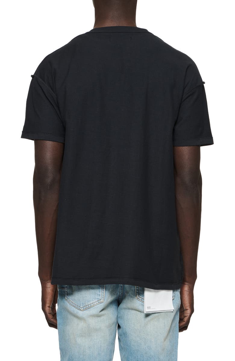 PURPLE BRAND Oversize Textured Inside Out Graphic T-Shirt, Alternate, color,