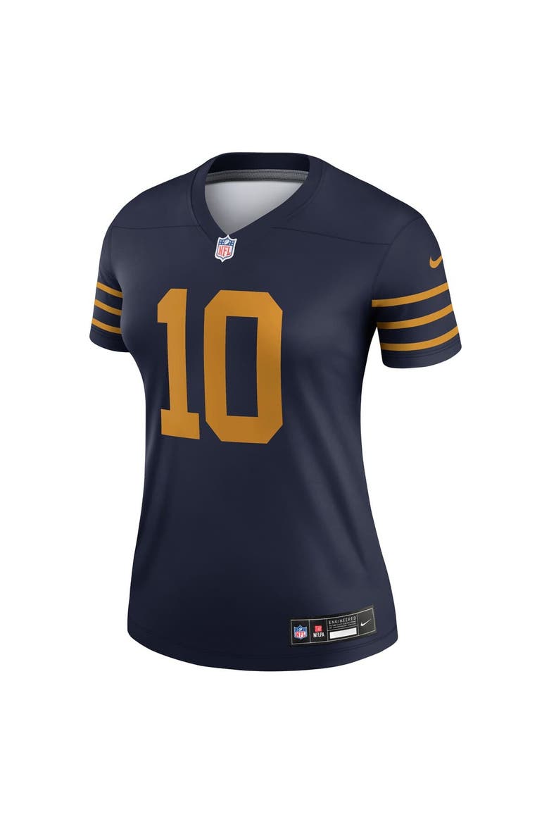 Women's Nike Jordan Love Navy Green Bay Packers The 1923 Classic Legend Player Dri-FIT Top, Alternate, color, Navy