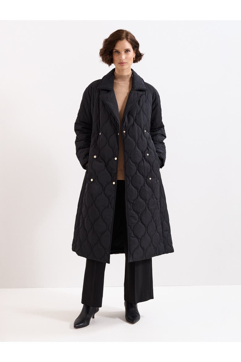 Sukie Maxi Puffer Coat, Alternate, color, Black