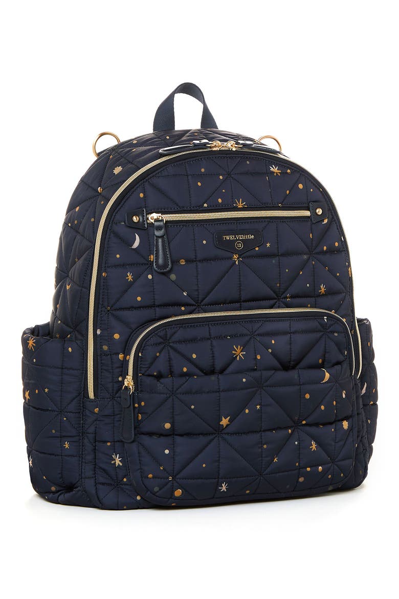 Companion Quilted Water Resistant Nylon Diaper Backpack, Alternate, color, MIDNIGHT