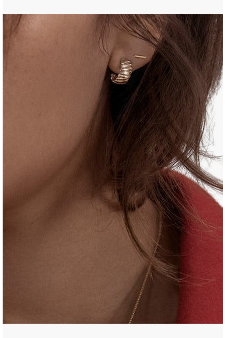 Micro Bar Stud Earrings, Alternate, color, Single