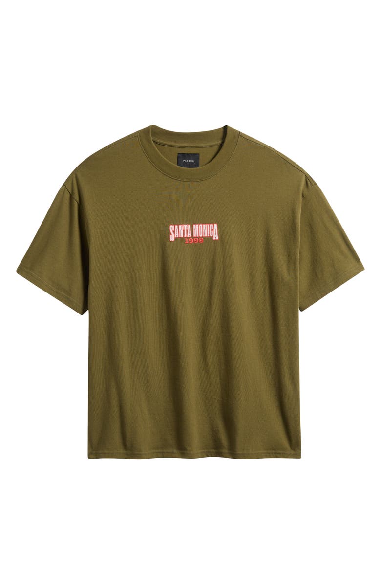 PacSun Santa Monica Embroidered T-Shirt, Alternate, color, 