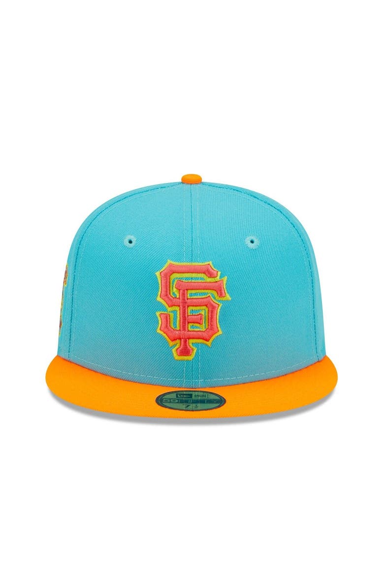 New Era Men's New Era Blue/Orange San Francisco Giants Vice Highlighter 59FIFTY Fitted Hat, Alternate, color, 