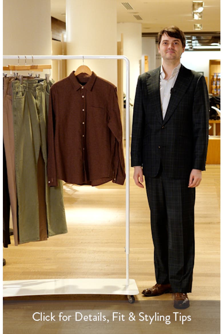 Runson Relaxed Fit Flannel Button-Up Shirt video