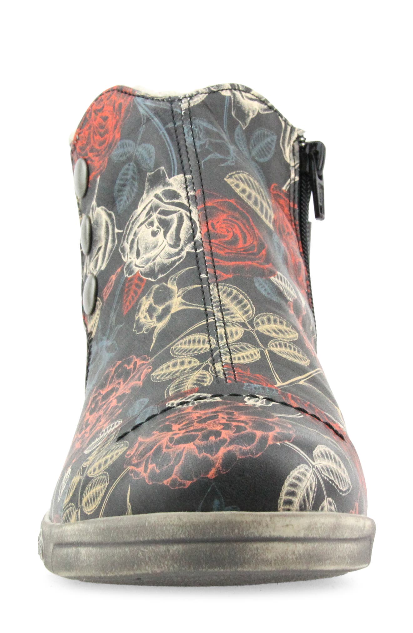 Aline Bootie, Alternate, color, FLORAL LEATHER