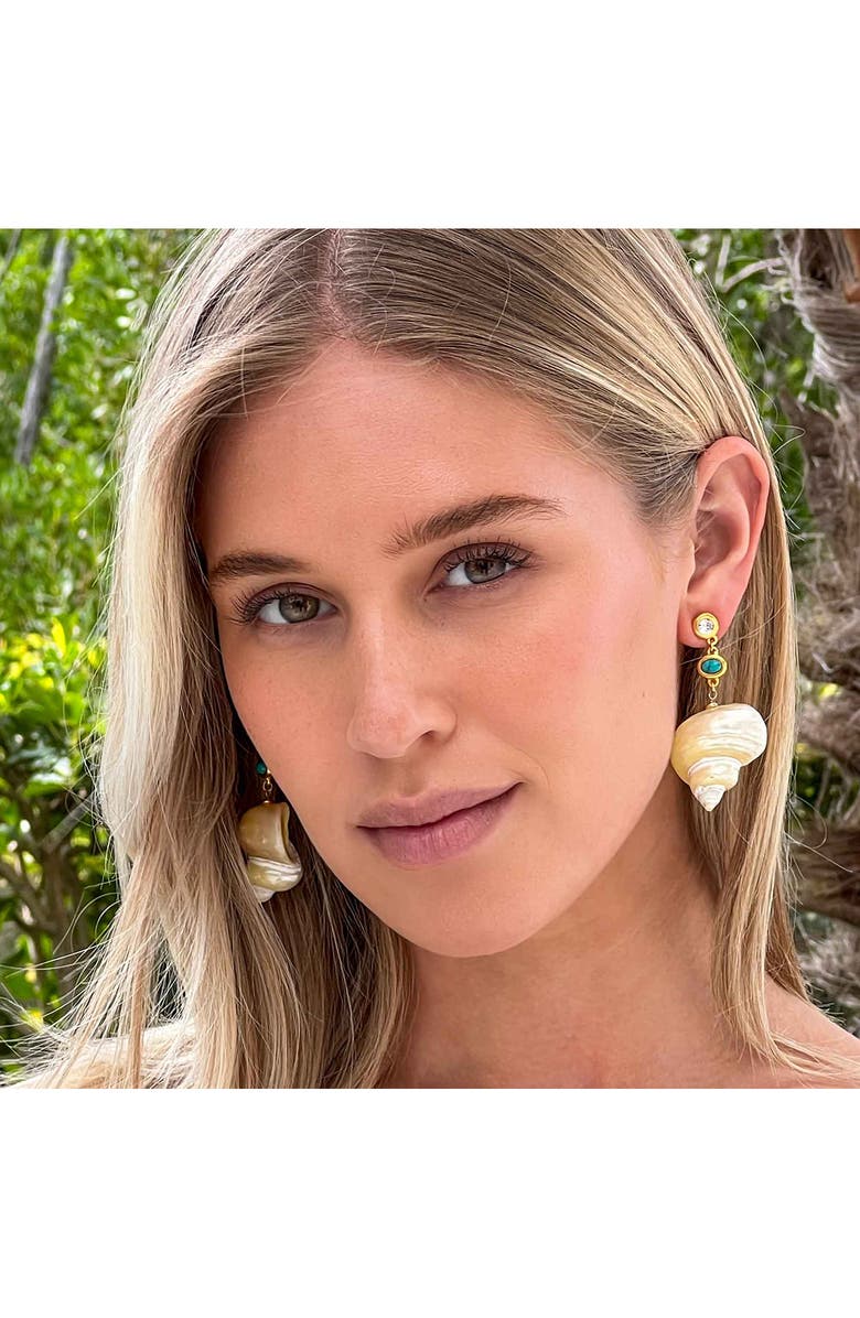 Sequin Loulou Statement Earrings, Alternate, color, Turquoise