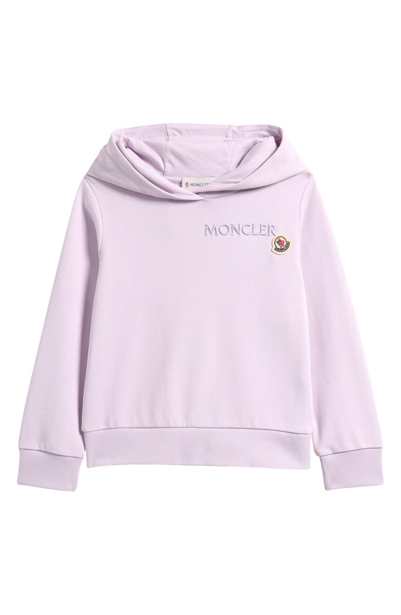 Moncler Kids' Hoodie Sweatshirt, Main, color, Lavender