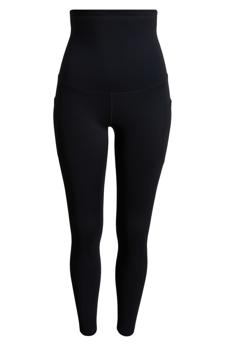 Nike Dri-FIT High Waist 7/8 Pocket Maternity Leggings, Alternate, color, Black