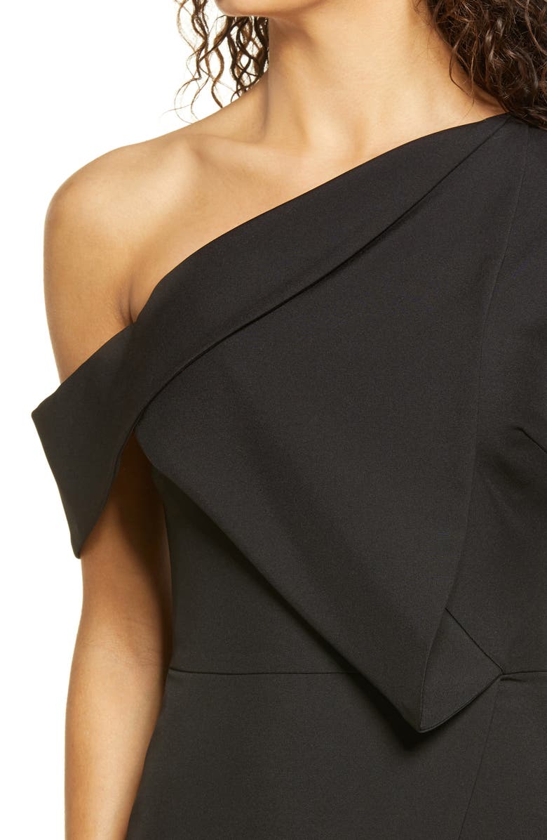 Lavish Alice Folded Detail One Shoulder Cocktail Dress, Alternate, color,