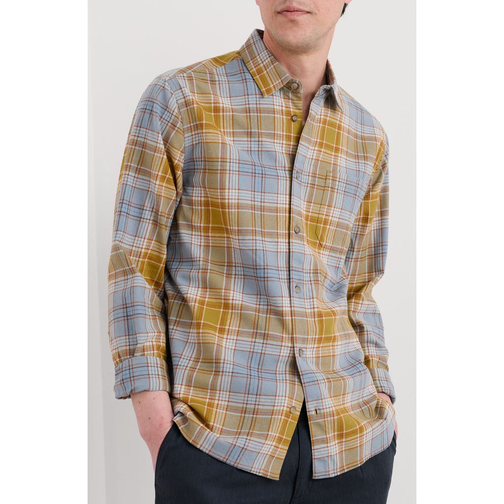 Seasalt Cornwall Fathomer Plaid Flannel Button-up Shirt In Multi