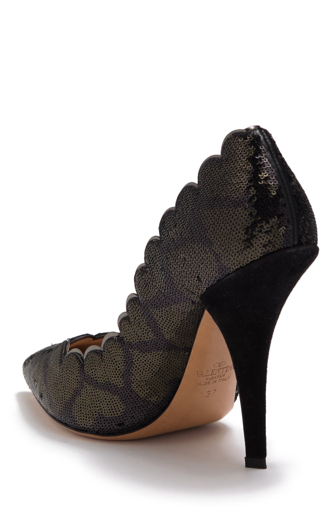 Valentino Garavani Valentino Scalloped Sequion Pump (Women) | Nordstromrack