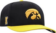 TOP OF THE WORLD Men's Top of the World Black/Gold Iowa Hawkeyes Two-Tone Reflex Hybrid Tech Flex Hat