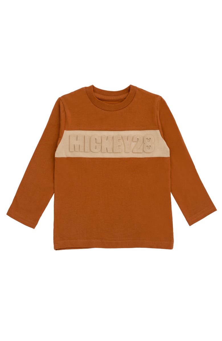 Disney Mickey Mouse Long Sleeve T-Shirt & Pants Set, Alternate, color, Burnt Orange