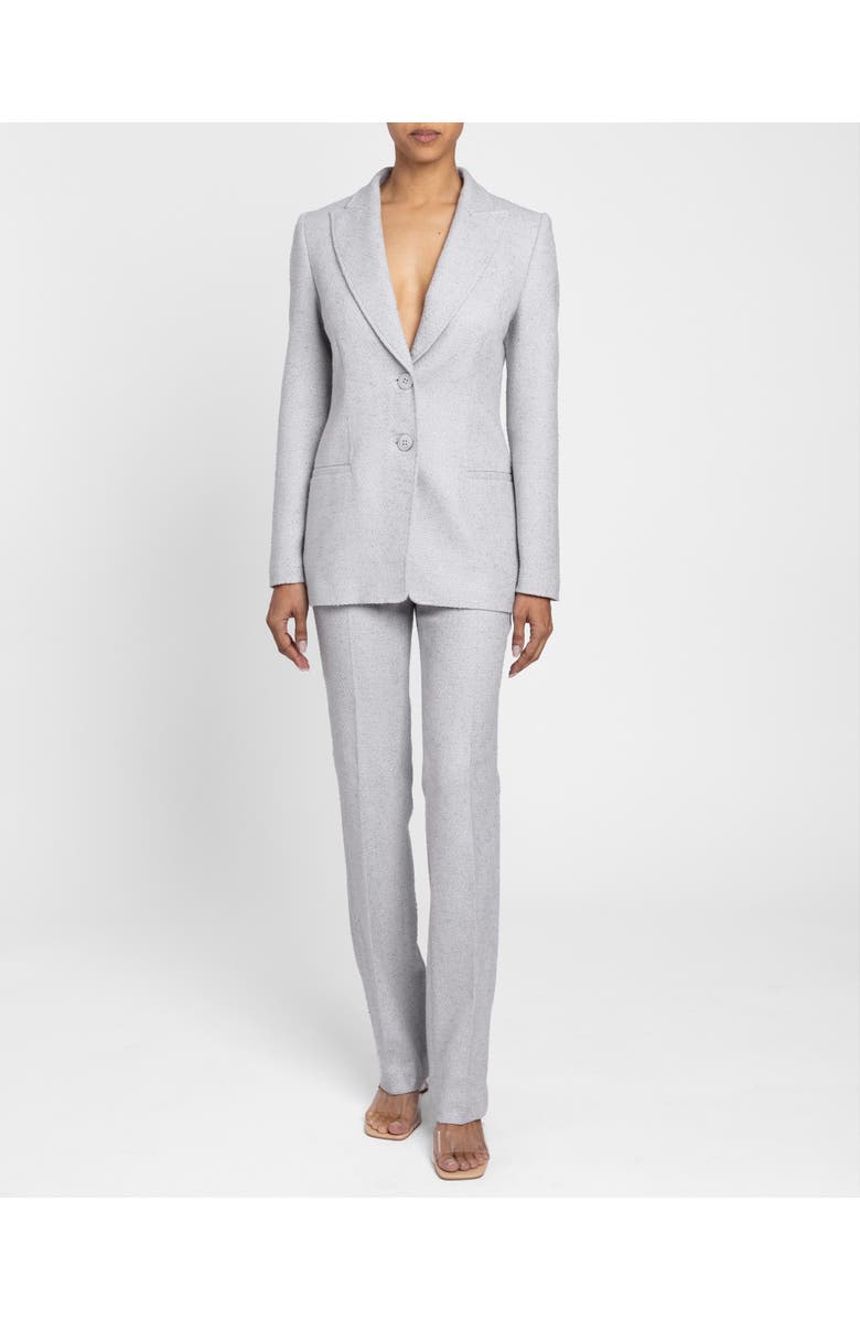 Santorelli Juno Double Button Boucle Jacket, Alternate, color, Ash