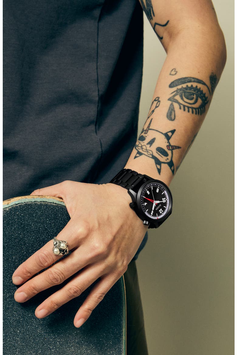 Drifter 40 Watch, 40mm, Alternate, color, SUPER BLACK / BLACK SUNRAY