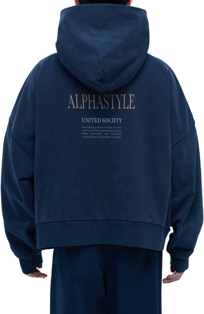 AlphaStyle UNITED HOOD, Alternate, color, Blue