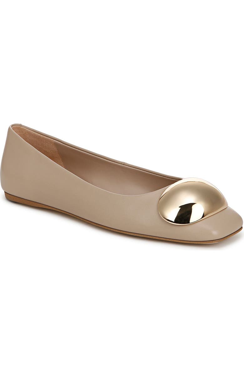 SARTO by Franco Sarto Maya Square Toe Ballet Flat, Main, color, Beige