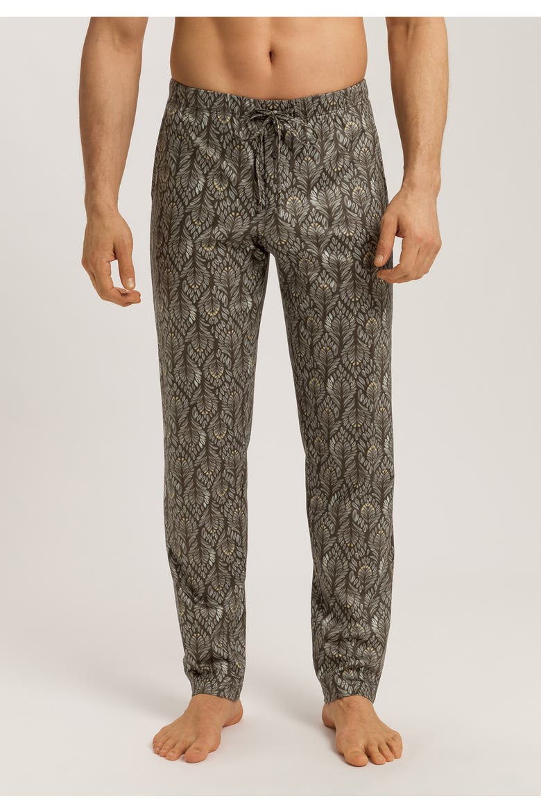Night And Day Cotton Drawstring Pajama Pants, Alternate, color, Green Lichen Pattern