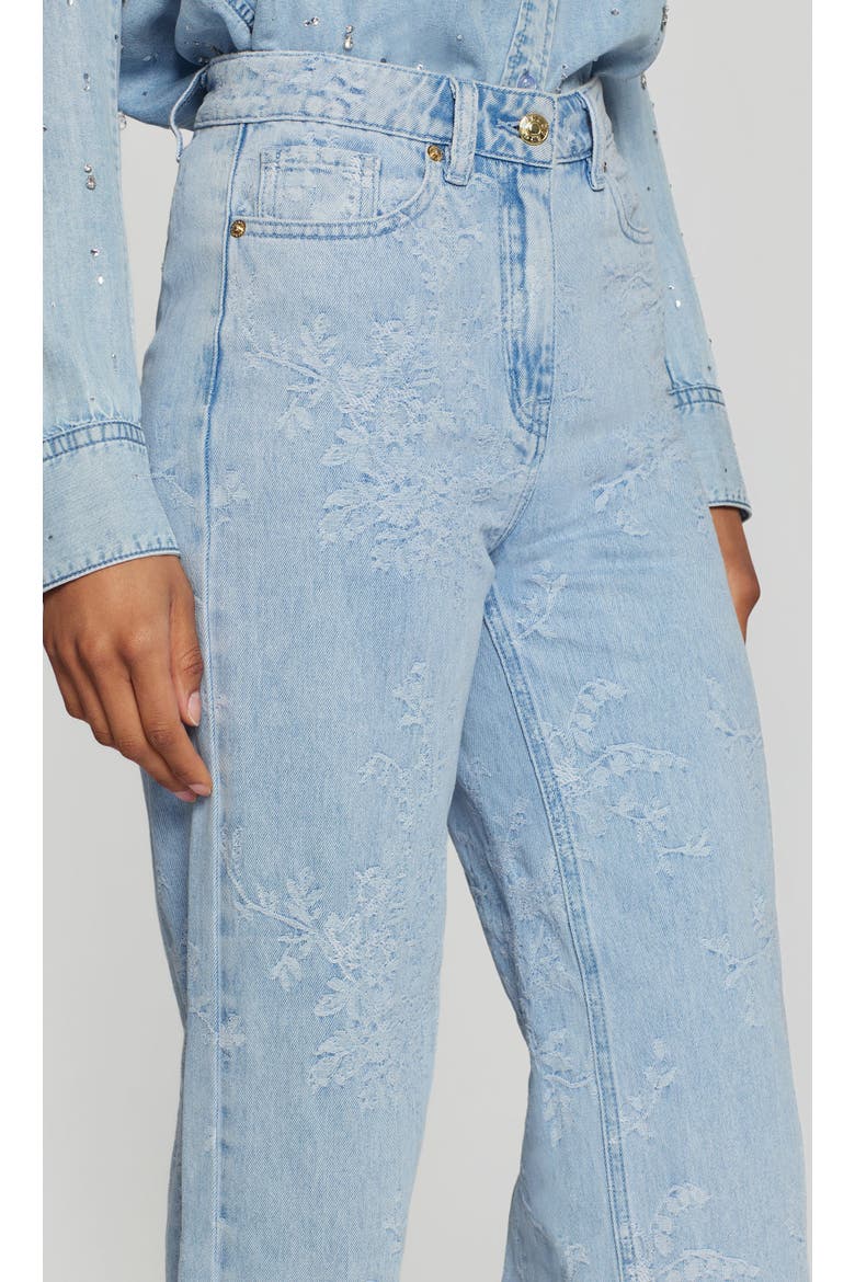 Milagro Floral Jeans, Alternate, color, Light Blue