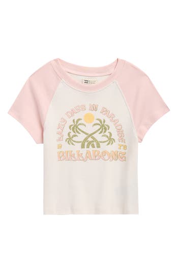 Billabong Kids' Lazy Days Graphic T-shirt In Pink