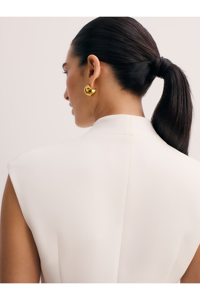 Double-Breasted Sleeveless Waistcoat, Alternate, color, White
