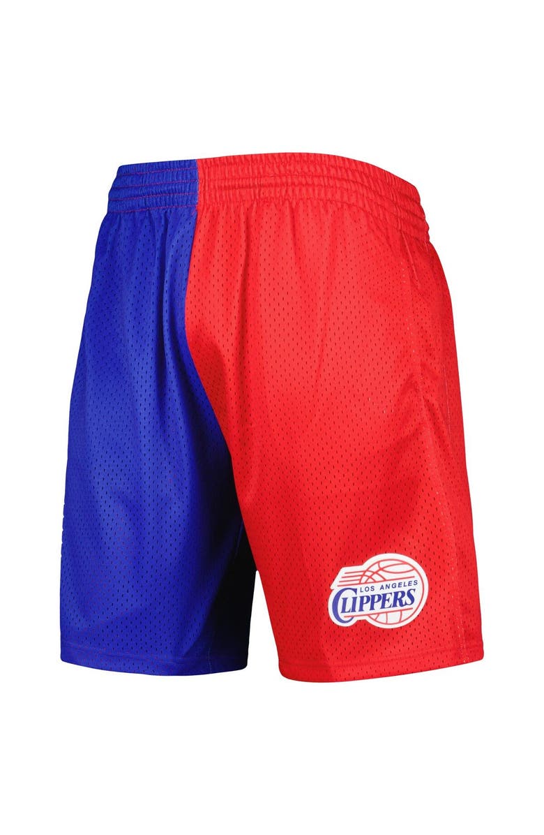 Mitchell & Ness Men's Mitchell & Ness Royal/Red LA Clippers Hardwood Classics 2000 Split Swingman Shorts, Alternate, color, Royal