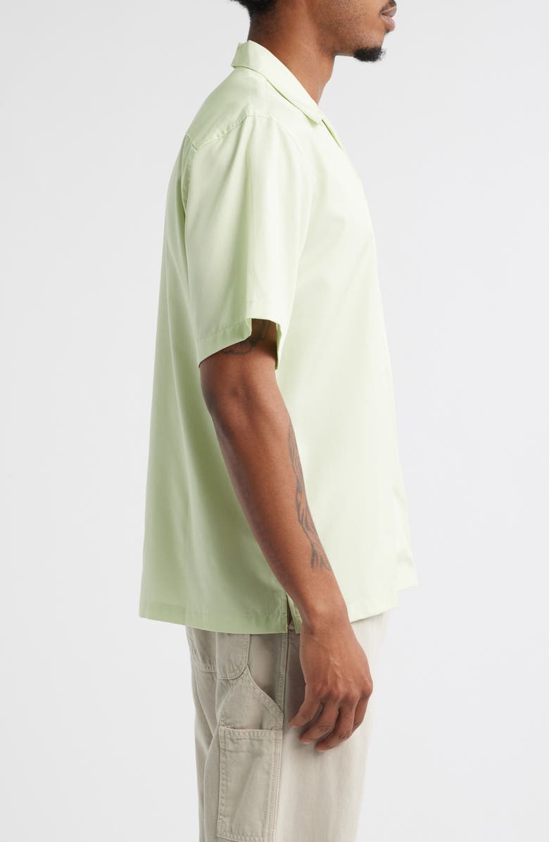 Carhartt Work In Progress Delray Cotton & Lyocell Camp Shirt, Alternate, color, Air Green / White