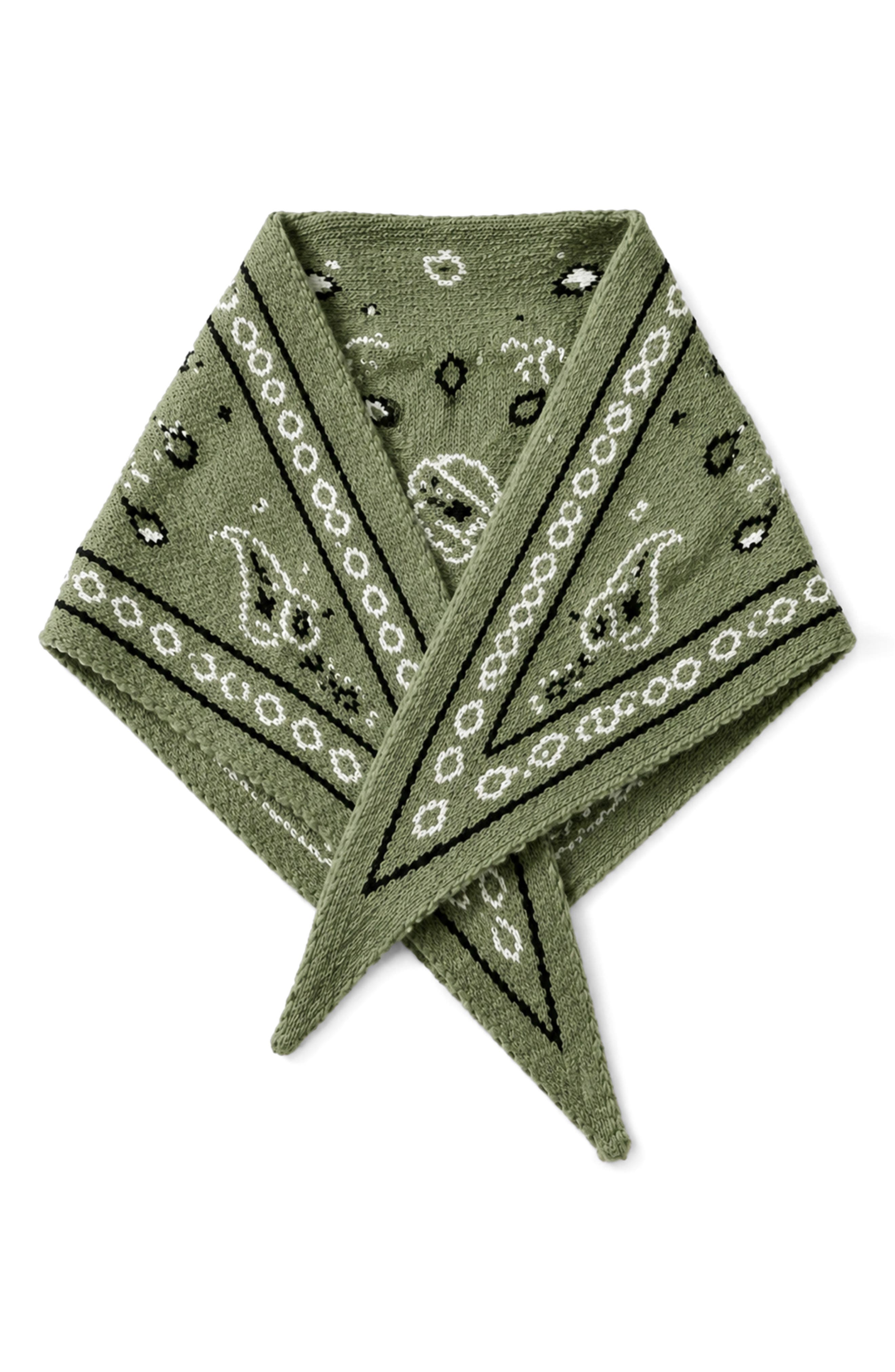 Paisley Knit Bandana