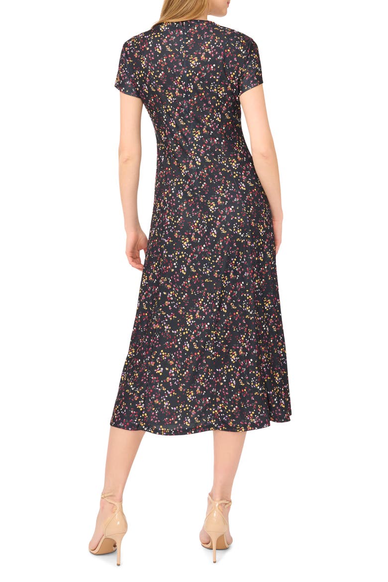 Cap Sleeve Midi Dress, Alternate, color, SUPER LEMON