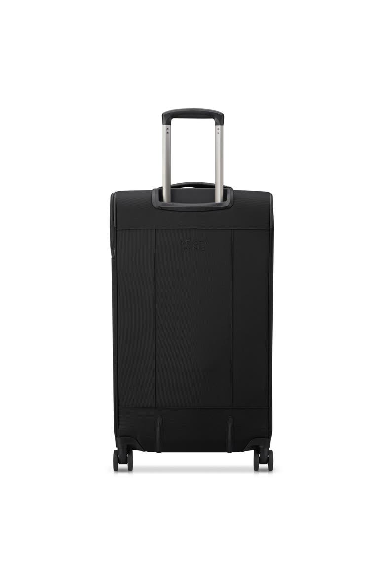 Wagram Softside Expandable 26" Medium Checked Spinner Luggage, Alternate, color, Black