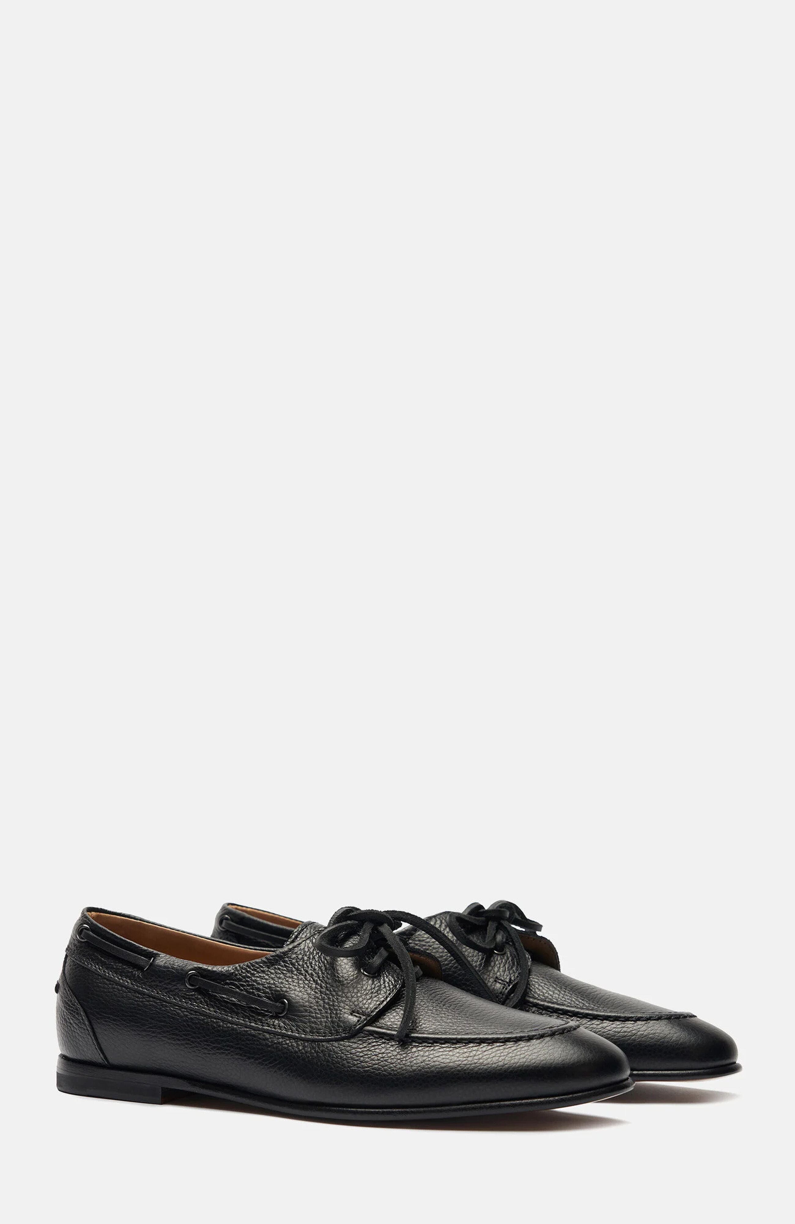 Ginevra Loafers, Main, color, Black - Calf