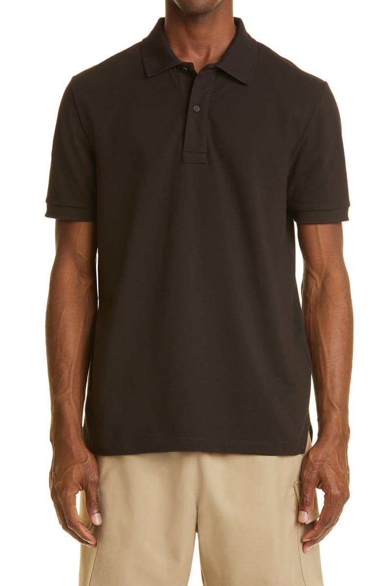 Bottega Veneta Short Sleeve Cotton Piqué Men's Polo, Main, color, 