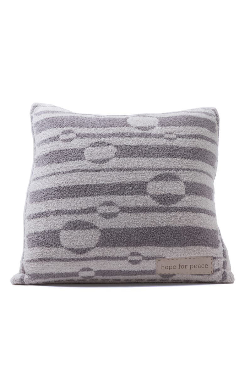 Barefoot Dreams<sup>®</sup> CozyChic<sup>®</sup> Covered in Prayer Throw Pillow, Alternate, color, Stone-Beach Rock