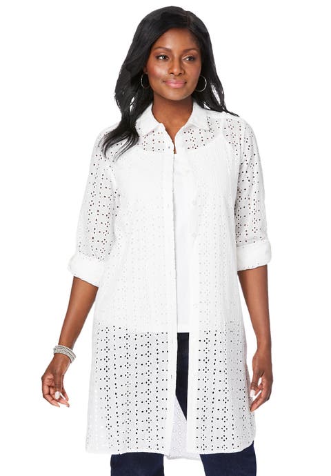 Eyelet Mega Tunic (Plus Available)