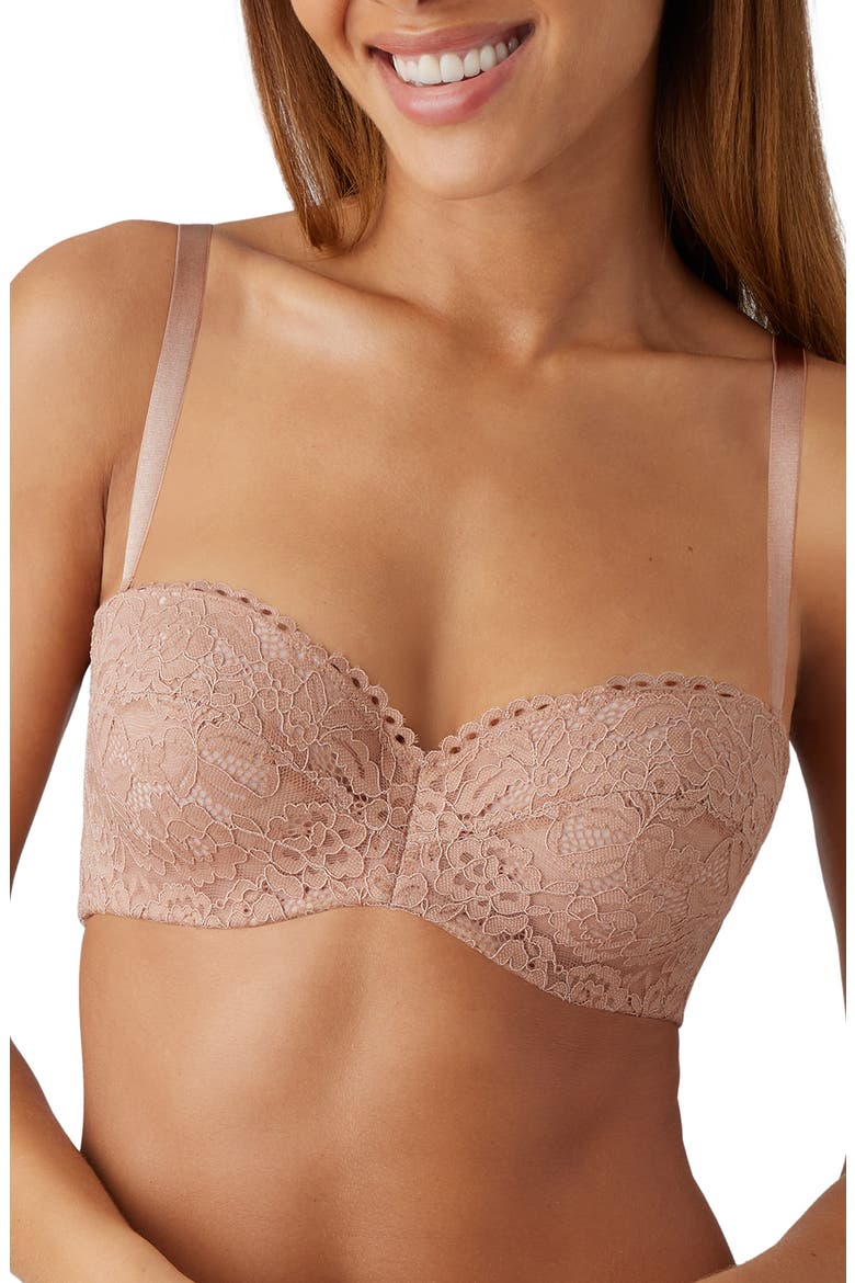 Ciao Bella Underwire Strapless Bra, Alternate, color, ROEBUCK