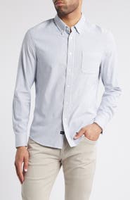 Rails Vance Stripe Cotton Blend Twill Button-Up Shirt