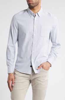 Rails Vance Stripe Cotton Blend Twill Button-Up Shirt