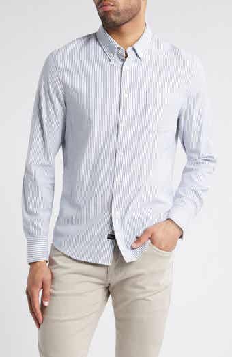 Rails Vance Stripe Cotton Blend Twill Button-Up Shirt
