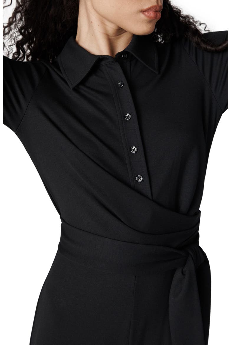 Michele Wide Leg Jumpsuit, Alternate, color, BLACK